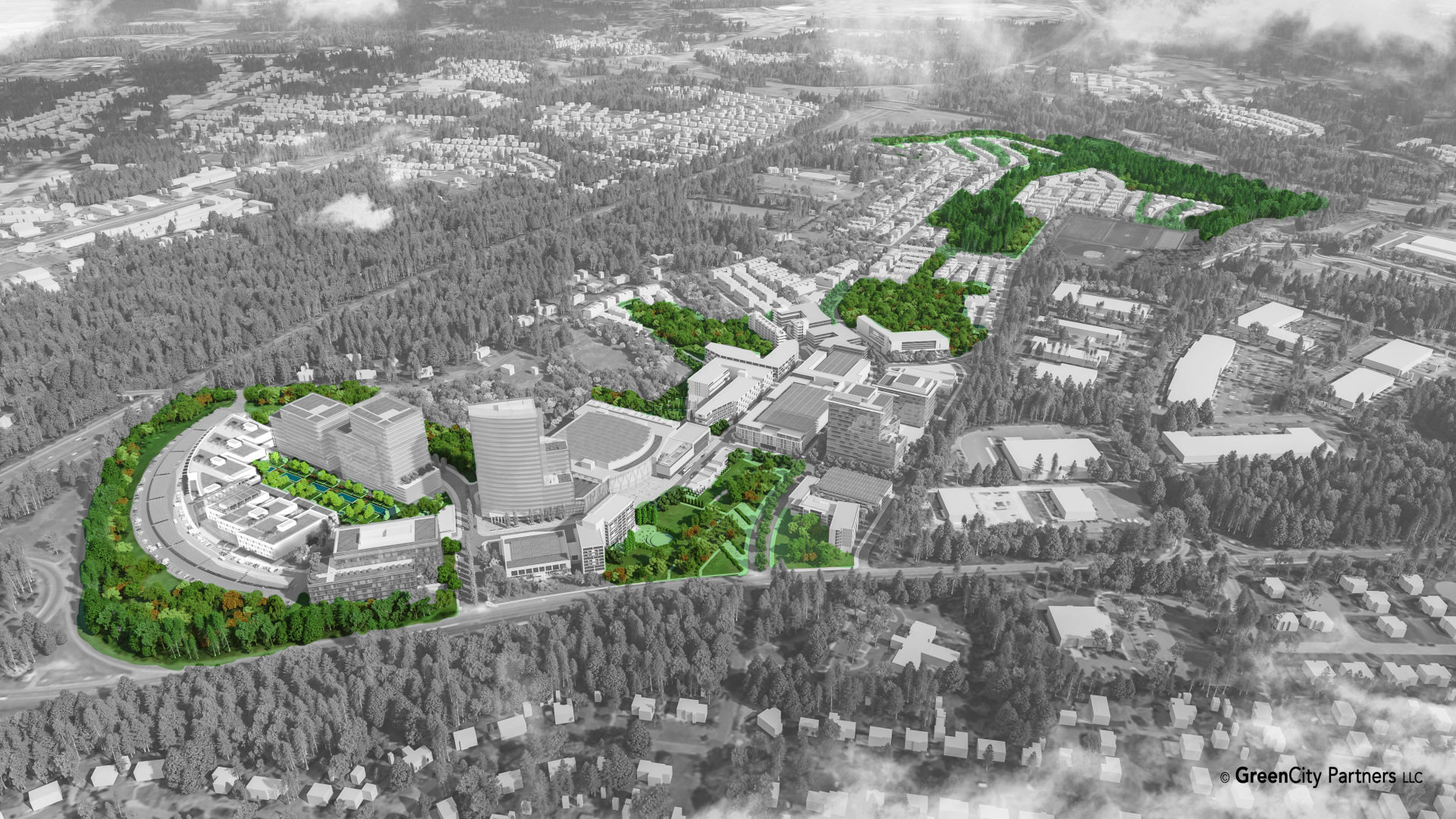 Rendering of GreenCity project